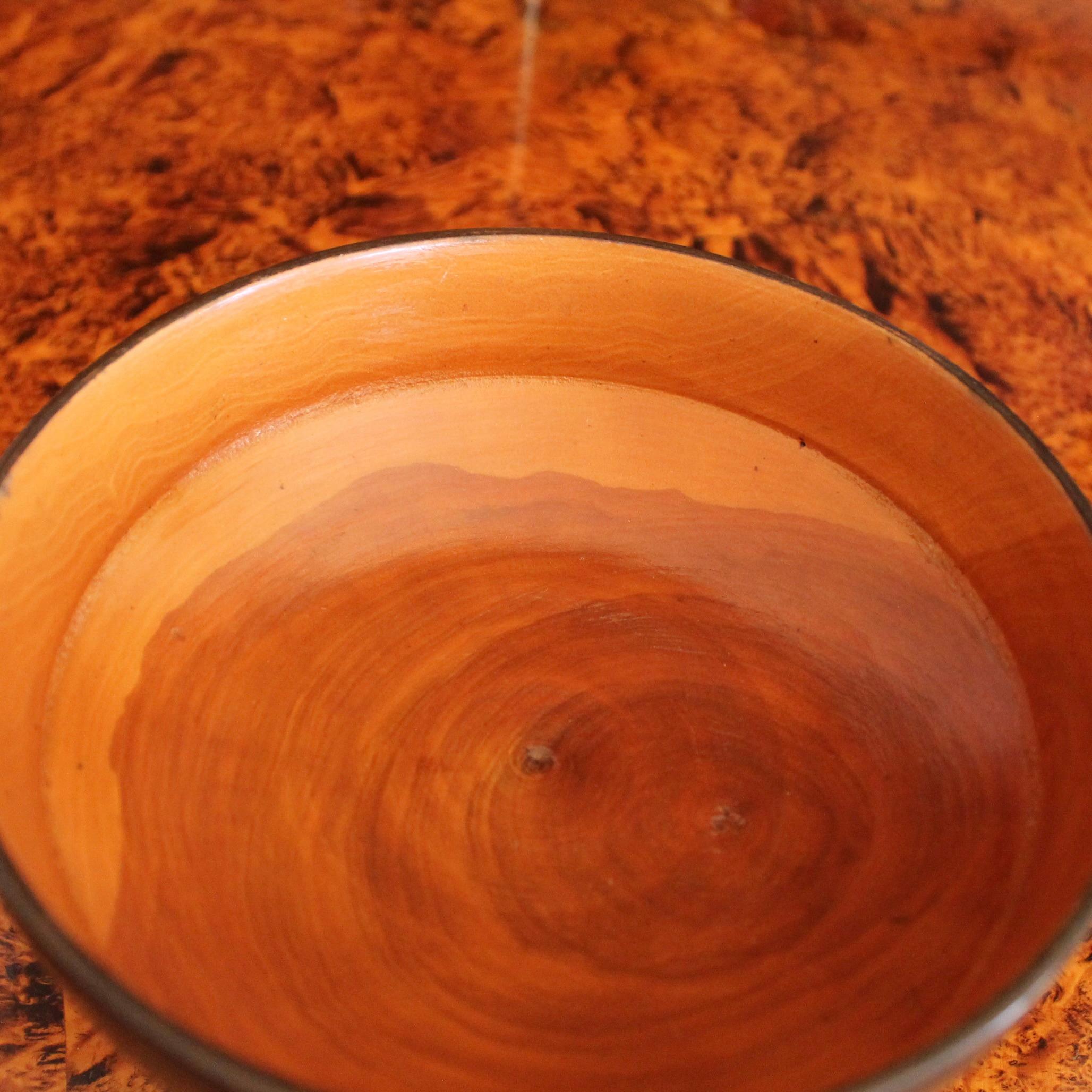 Lignum Vitae English Treen Footed Bowl  (Tazza) For Sale 1