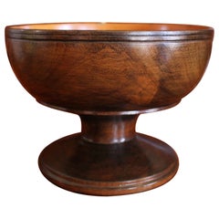 Lignum Vitae English Treen Footed Bowl  (Tazza)