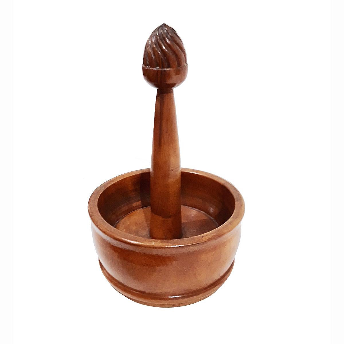 American Lignum Vitae Turned Lemon Squeezer, from the Carter Burden Jr. Collection For Sale