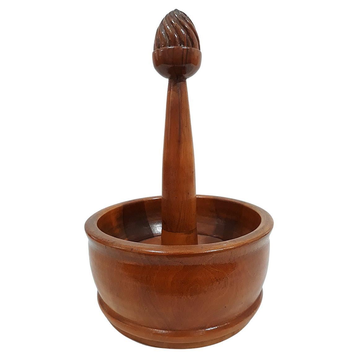 Lignum Vitae Turned Lemon Squeezer, from the Carter Burden Jr. Collection For Sale