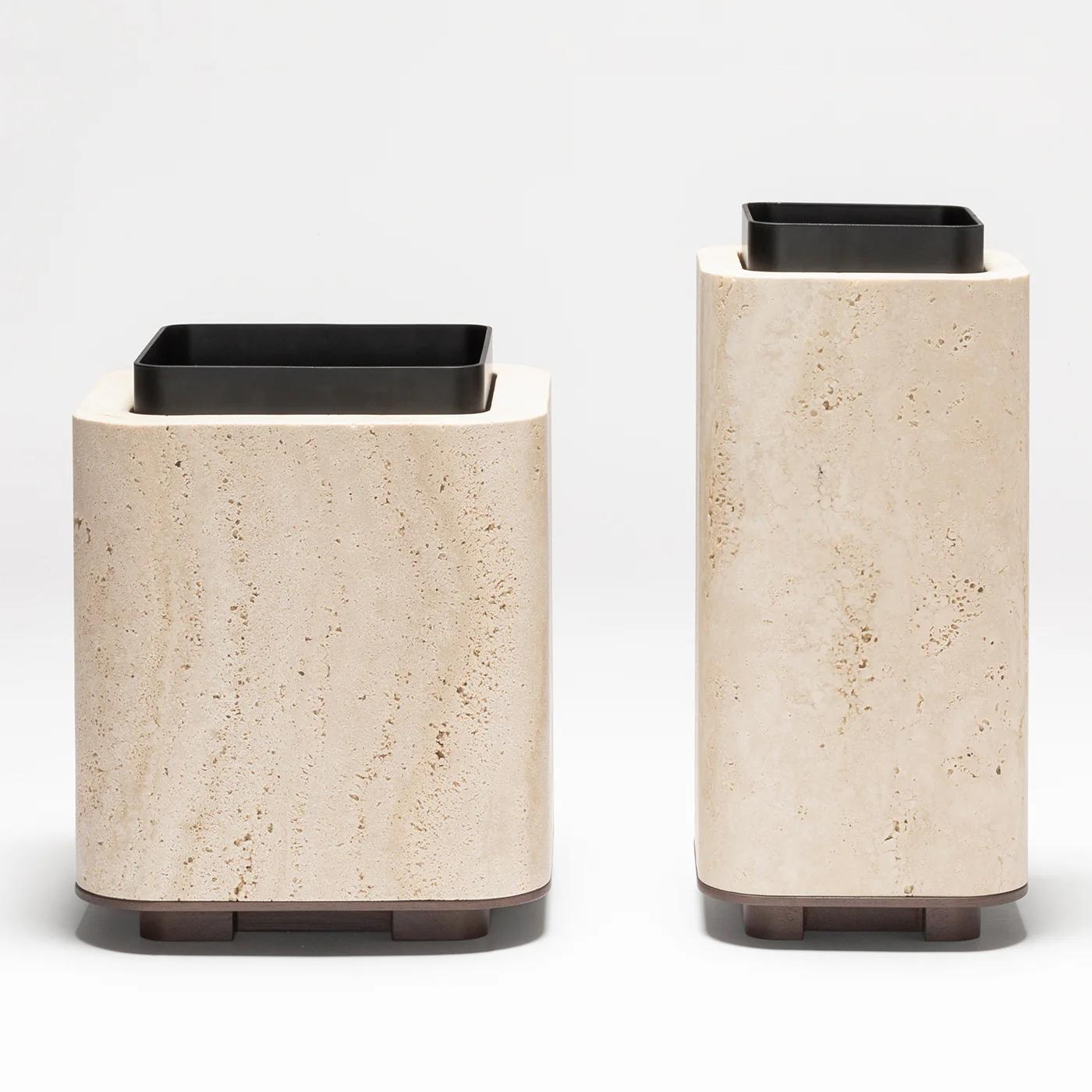 Travertine Liguria Large Vase For Sale