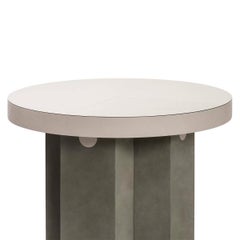 Liguria Leather Side Table