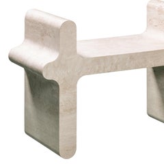 Liguria Travertine Stool
