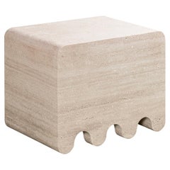 Liguria Travertine Stool