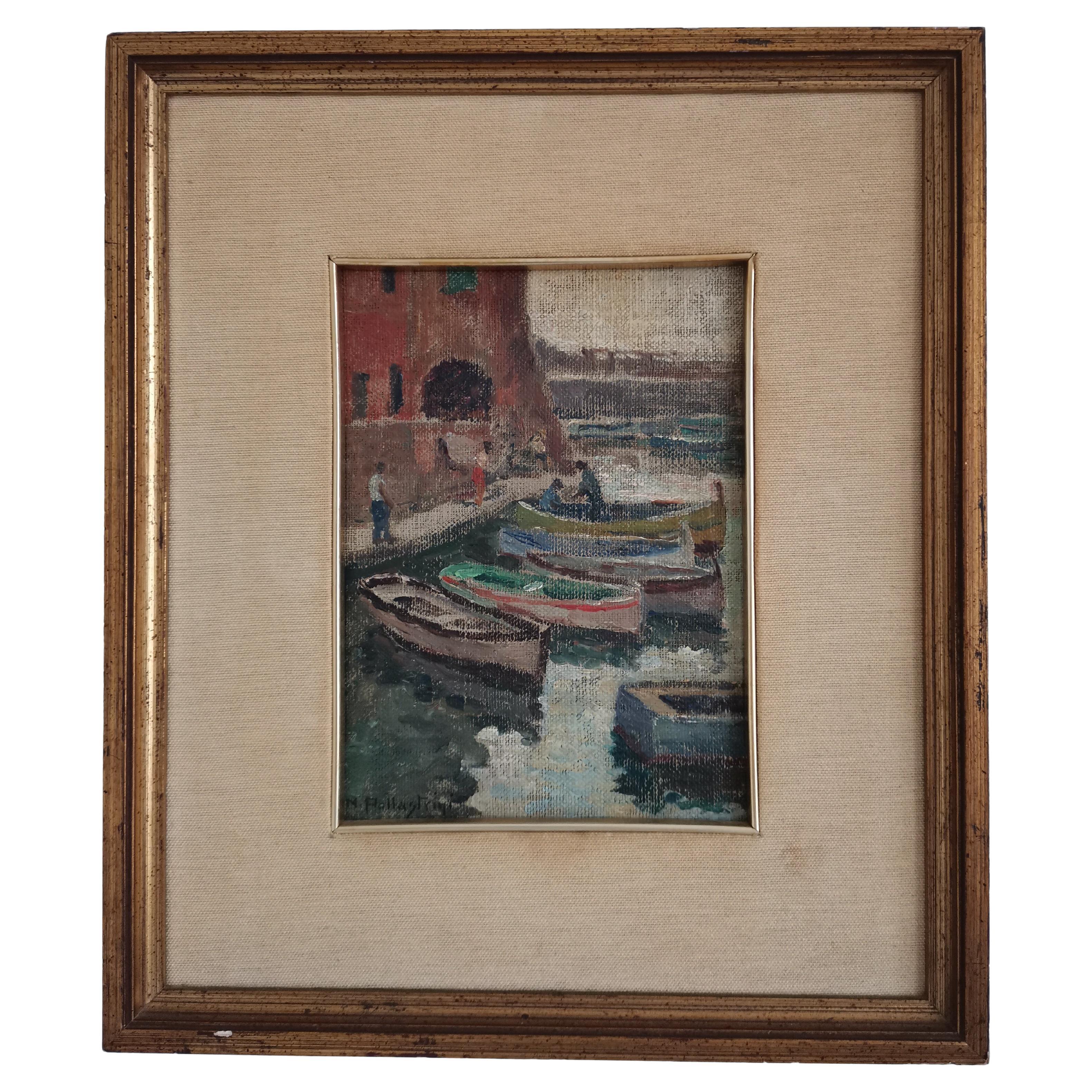 Port Ligurien (Camogli) 1961 Peinture