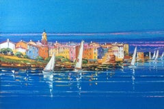 Cote Ponche, Saint Tropez – Landschaftskunst von Liisa Corbiere