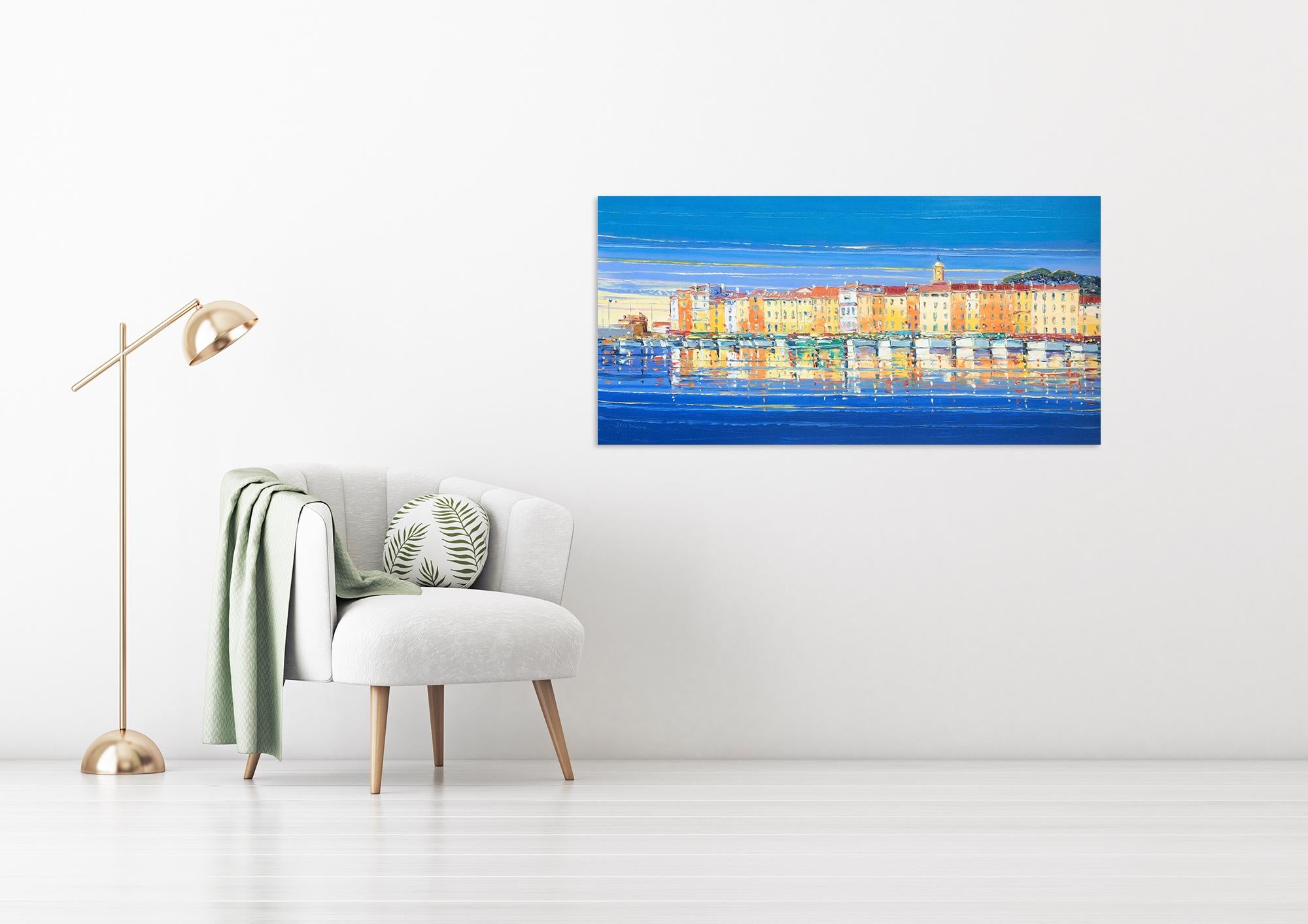 Reflets Du Matin, Saint Tropez - Landscape Art by Liisa Corbiere 1