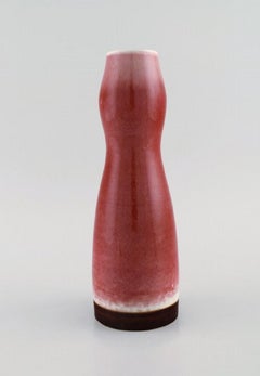 Liisa Hallamaa for Arabia, Unique Vase in Glazed Ceramics, 1960s