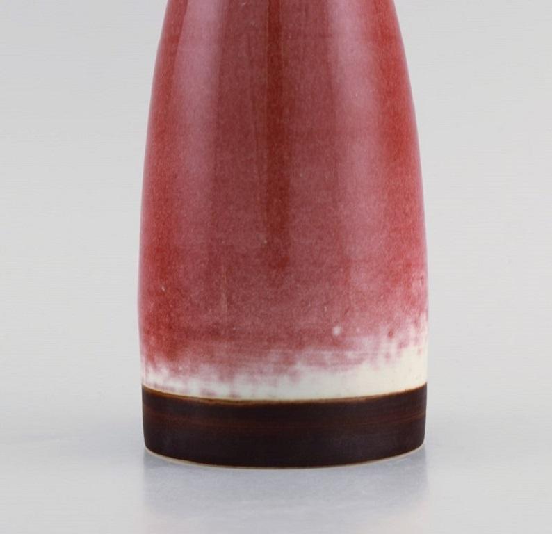 Liisa Hallamaa for Arabia, Unique Vase in Glazed Ceramics, 1960s In Excellent Condition For Sale In Copenhagen, DK
