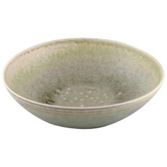 Liisa Hallamaa Larsen for Arabia, Large Unique Bowl in Glazed Stoneware