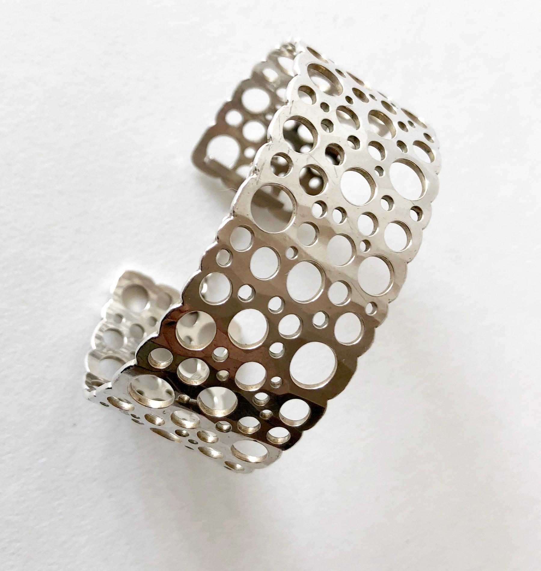 Sterling silver cuff bracelet entitled 