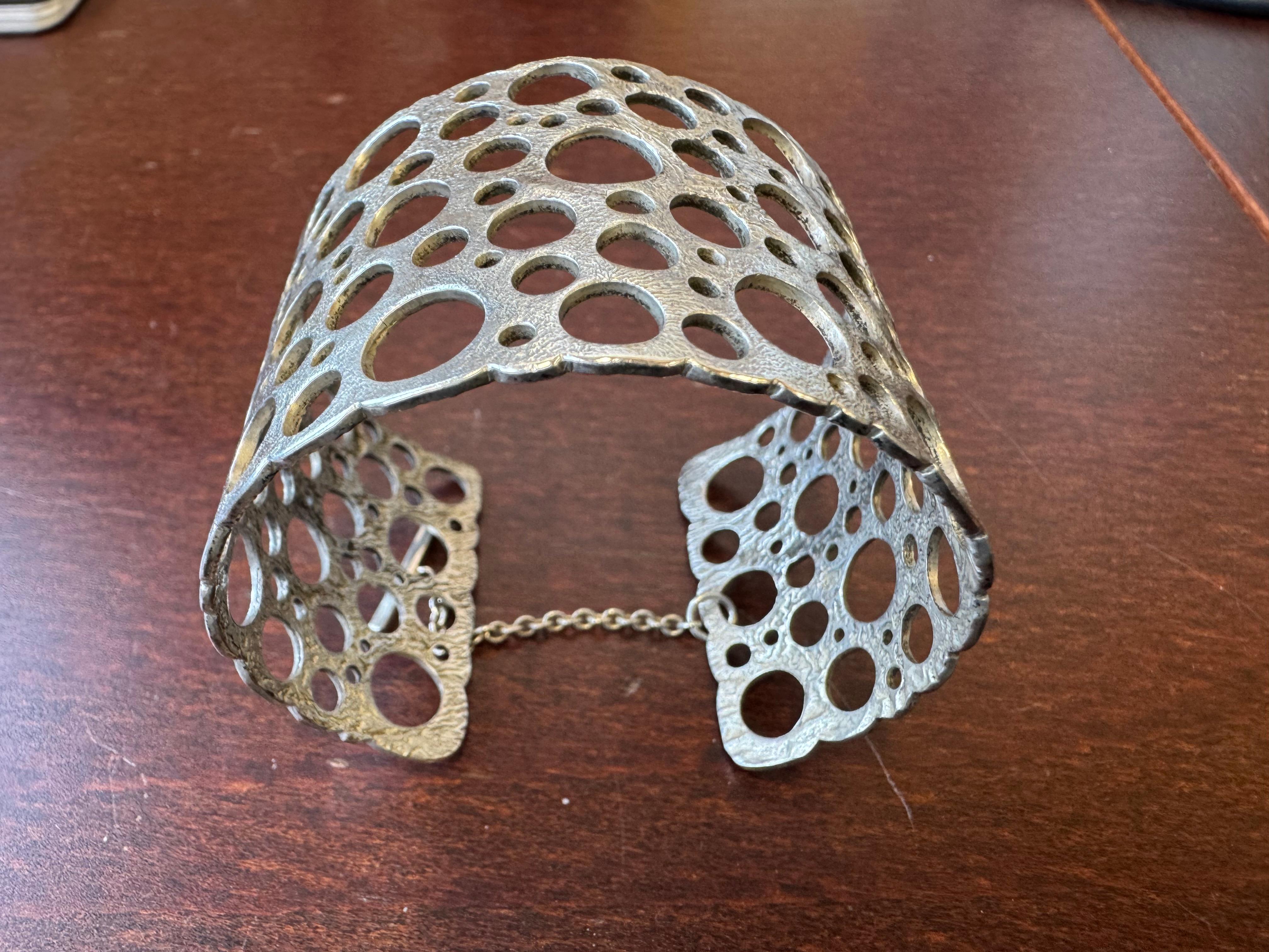 da uomo o donna Bracciale Pitsi in argento di Liisa Vitali in vendita