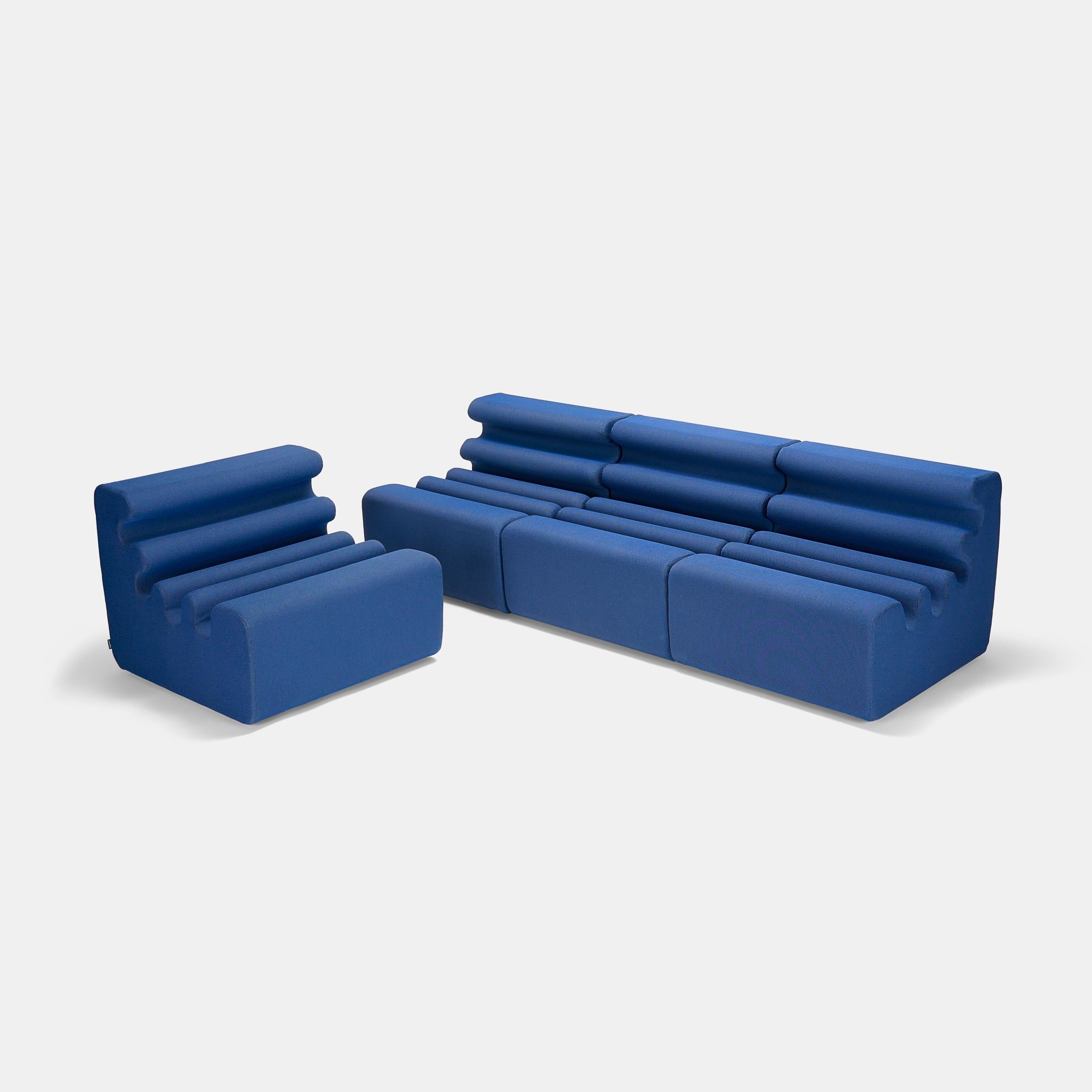 Liisi Beckmann, ensemble de quatre chaises / canapés Karelia modèle 870 pour Zanotta, Italie en vente 5