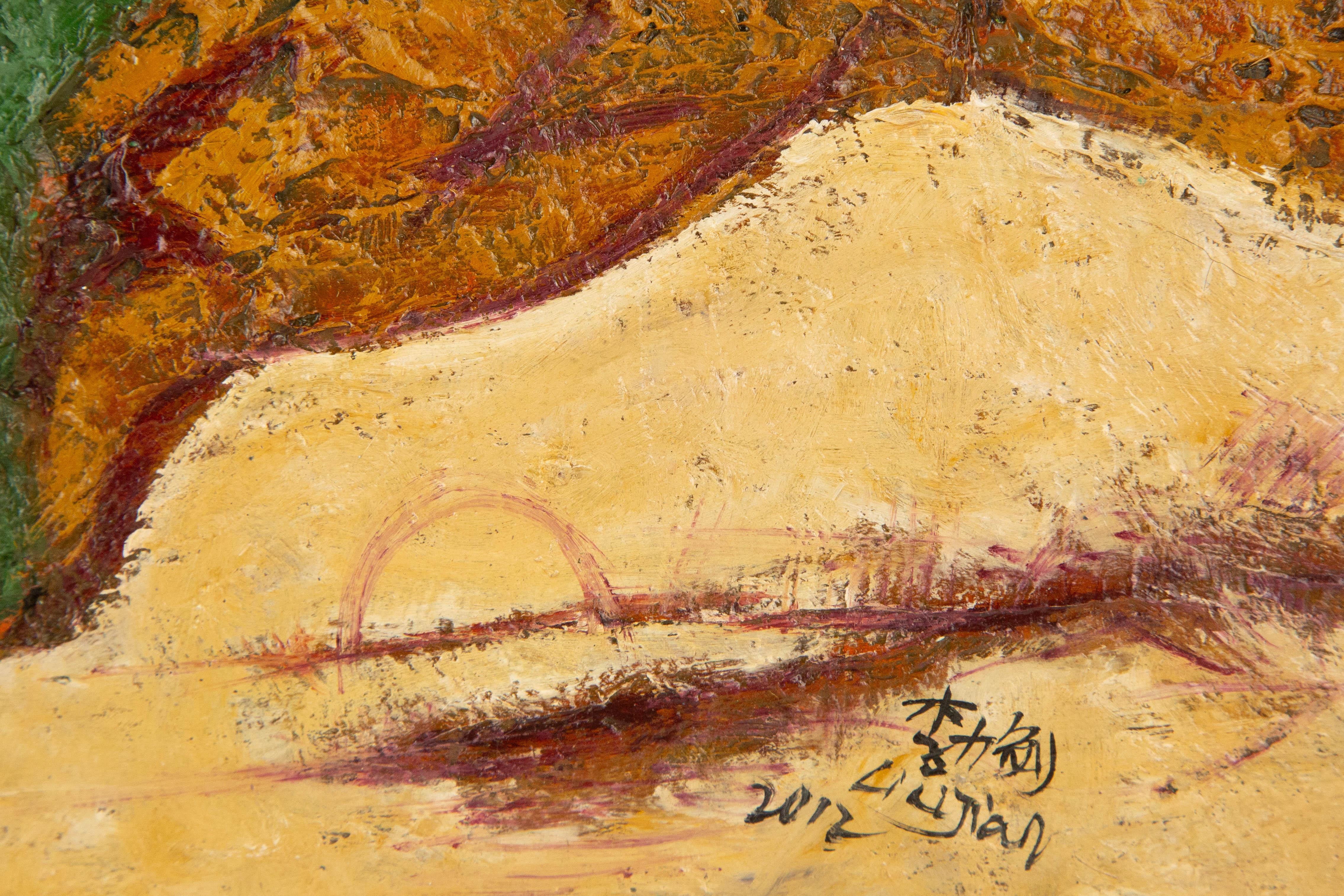 Lijian Li, tecnica mista originale contemporanea 