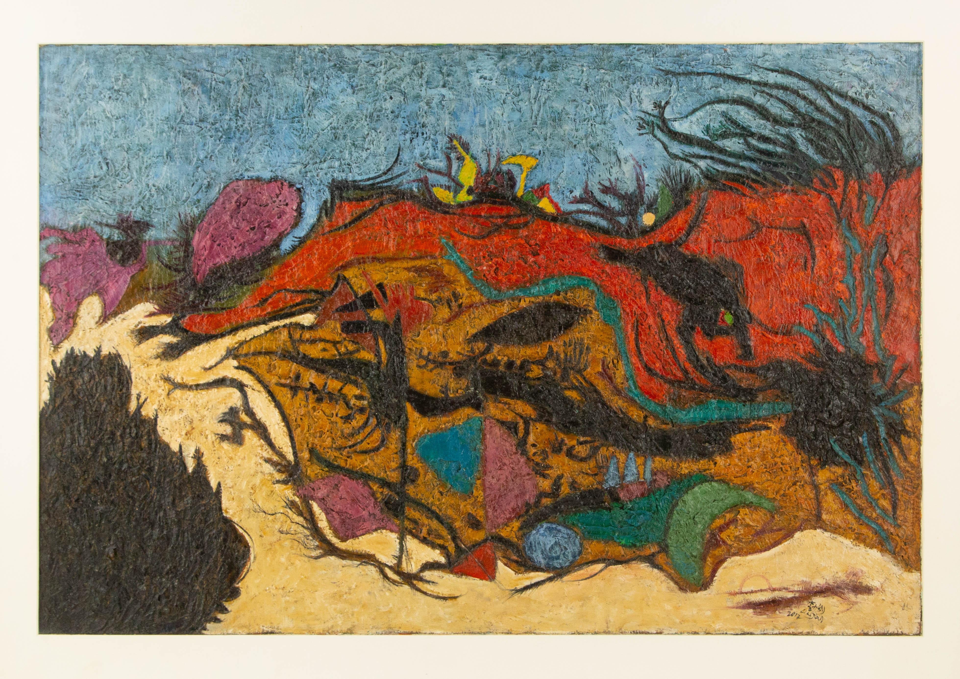 Lijian Li, tecnica mista originale contemporanea 