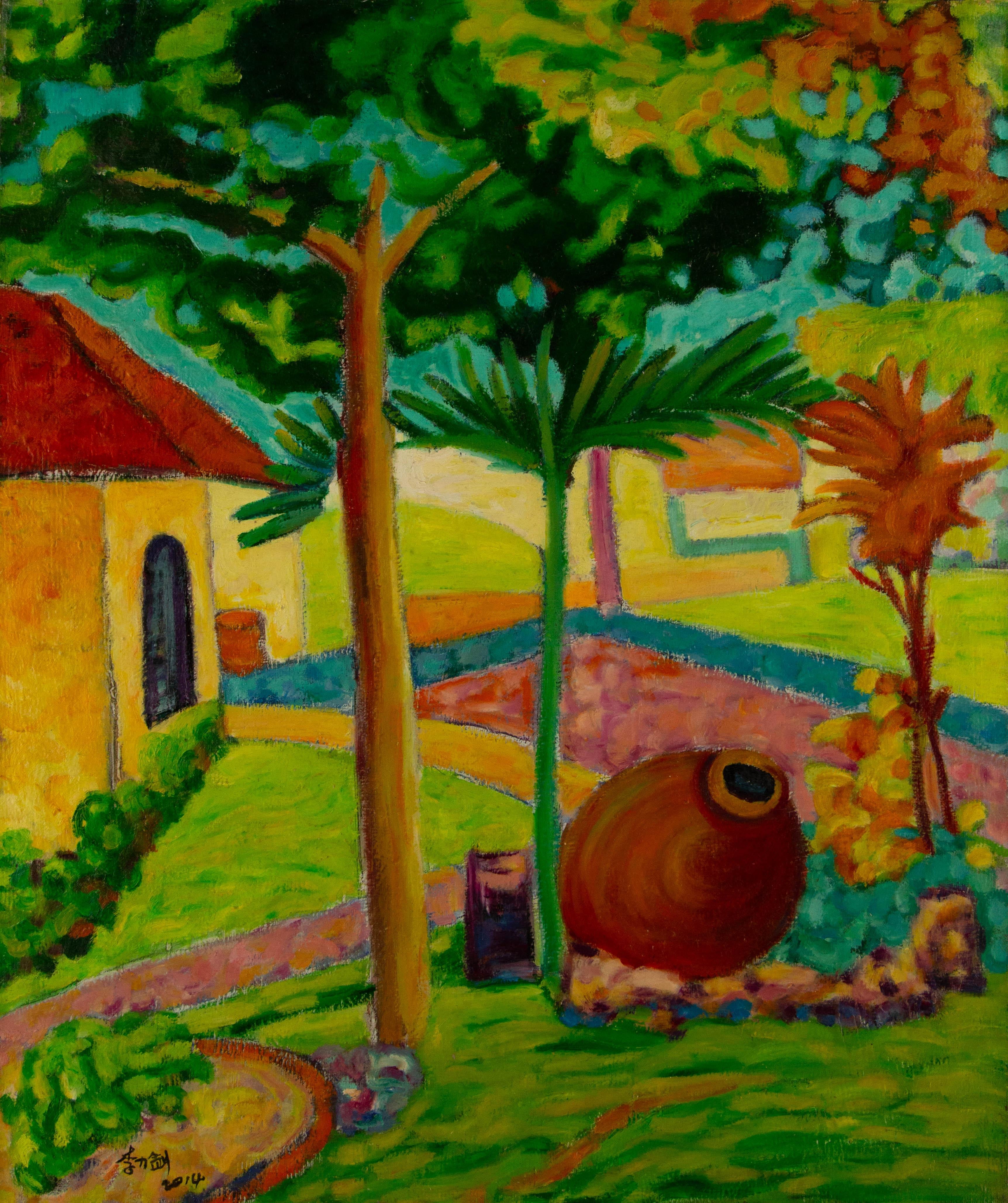 Lijian Li Zeitgenössisches Original Öl auf Leinwand "Mexikanische Reise Serie II"