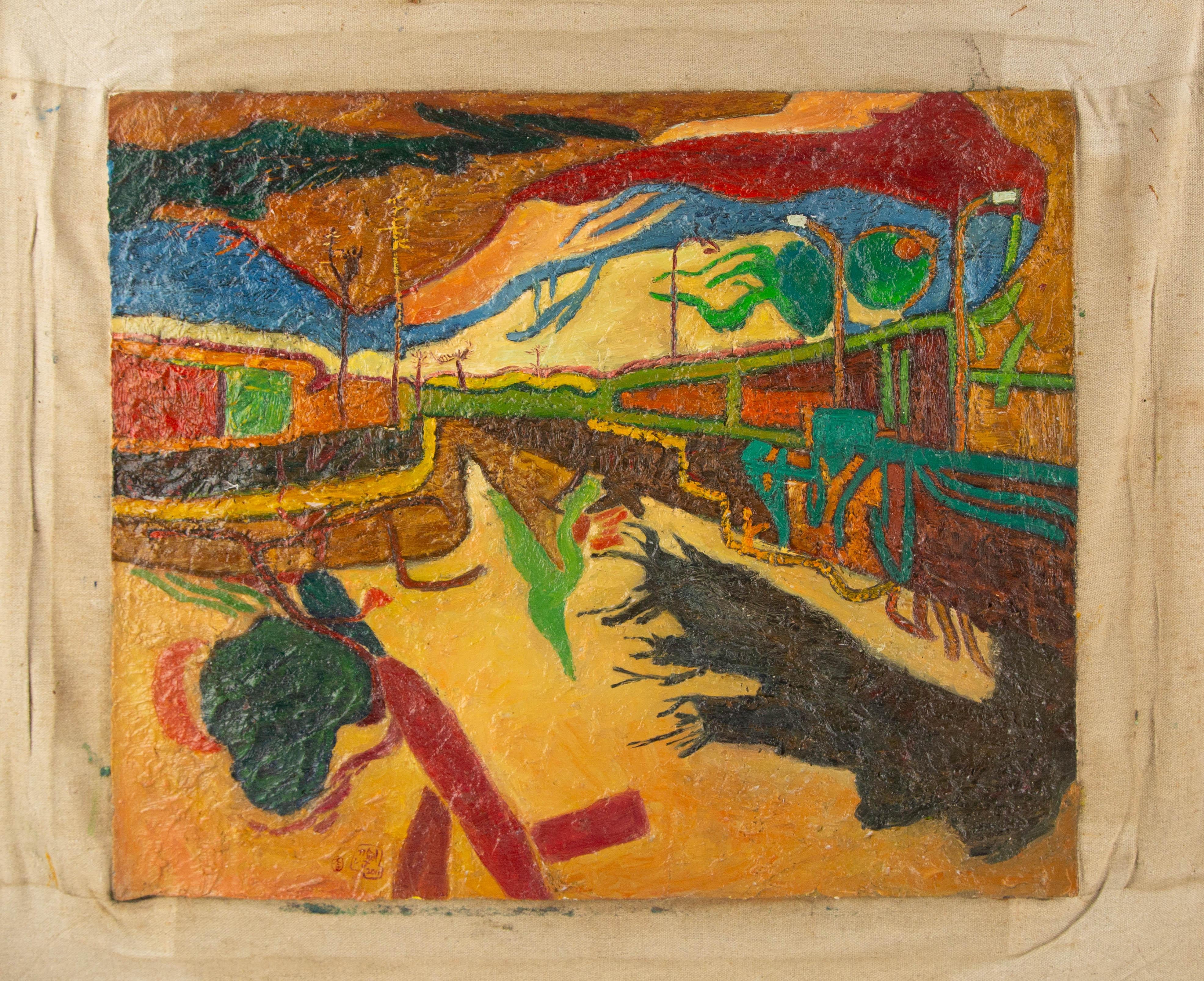 Lijian Li Landscape Original Oil On Canvas 