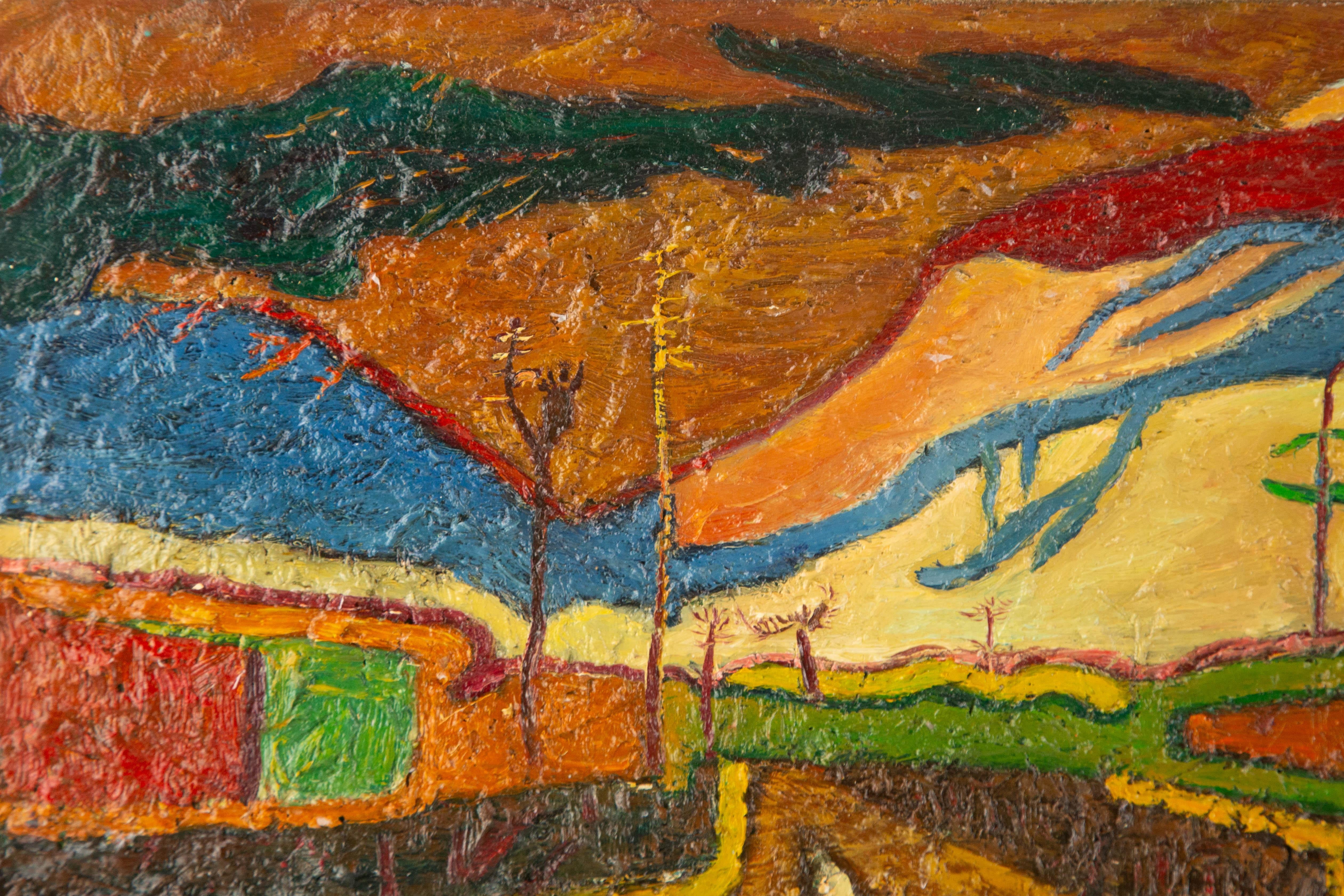 Lijian Li Landscape Original Oil On Canvas 
