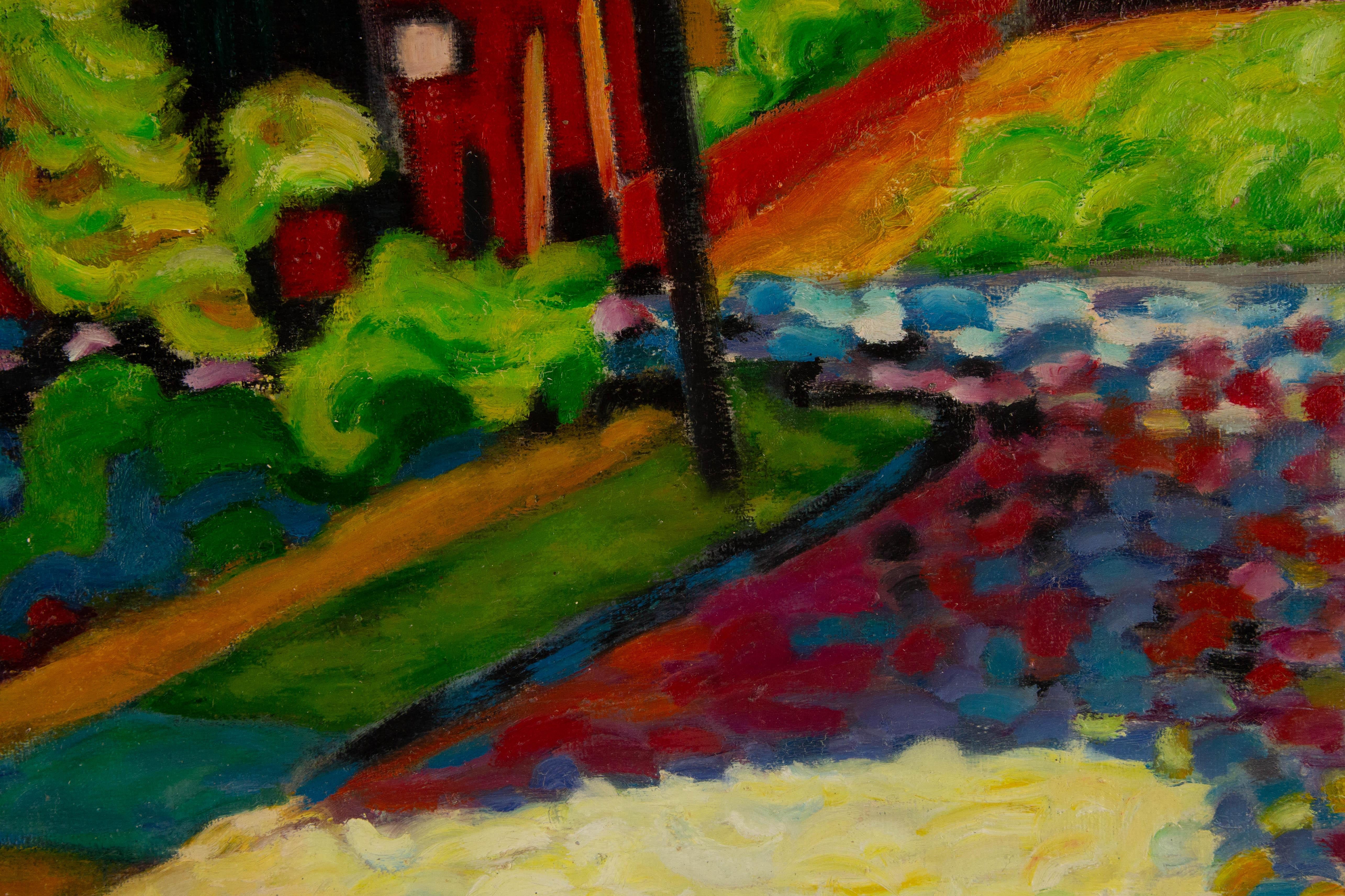 Lijian Li Landschaft, Original Ölgemälde auf Leinwand, „Mexikanische Reiseserie I“, Original 4