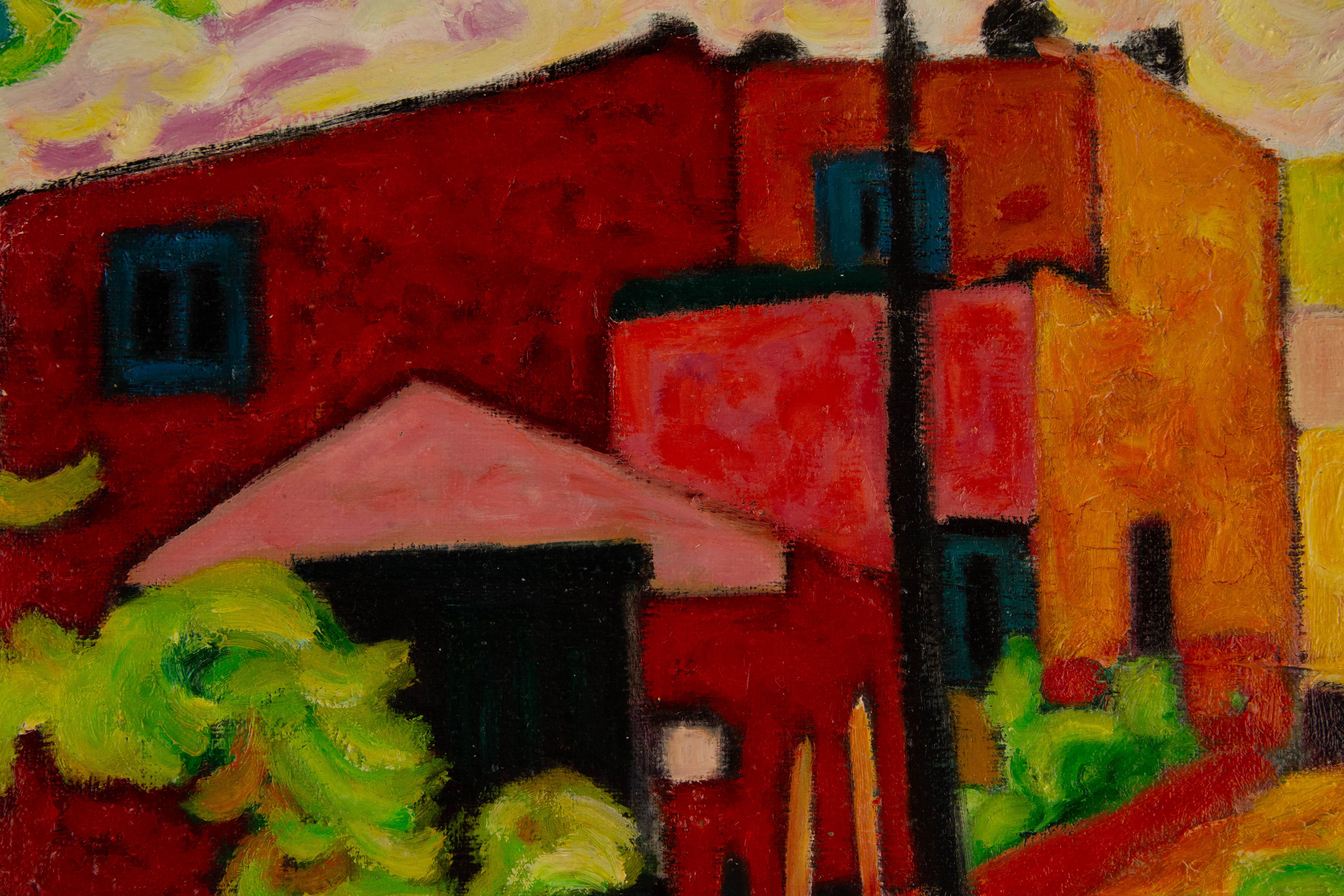 Lijian Li Landschaft, Original Ölgemälde auf Leinwand, „Mexikanische Reiseserie I“, Original 5