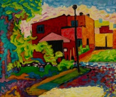 Lijian Li Paesaggio olio originale su tela "Serie di viaggio messicana I"