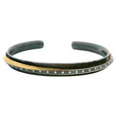 Lika Behar, braccialetto con diamanti e argento annerito e braccialetto con gemelli Yang e Yang