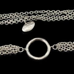 Lika Behar Sterling Silver Multi Strand Cable Chain Toggle Clasp 36" Necklace