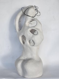 "Figure No 5" Ceramic Abstract Sculpture 15" x 7" inch by Lika Brutyan