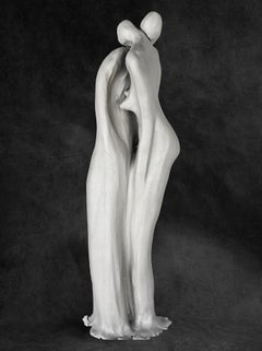 "Roman Lovers" Ceramic Abstract Sculpture 22" x 8" inch by Lika Brutyan