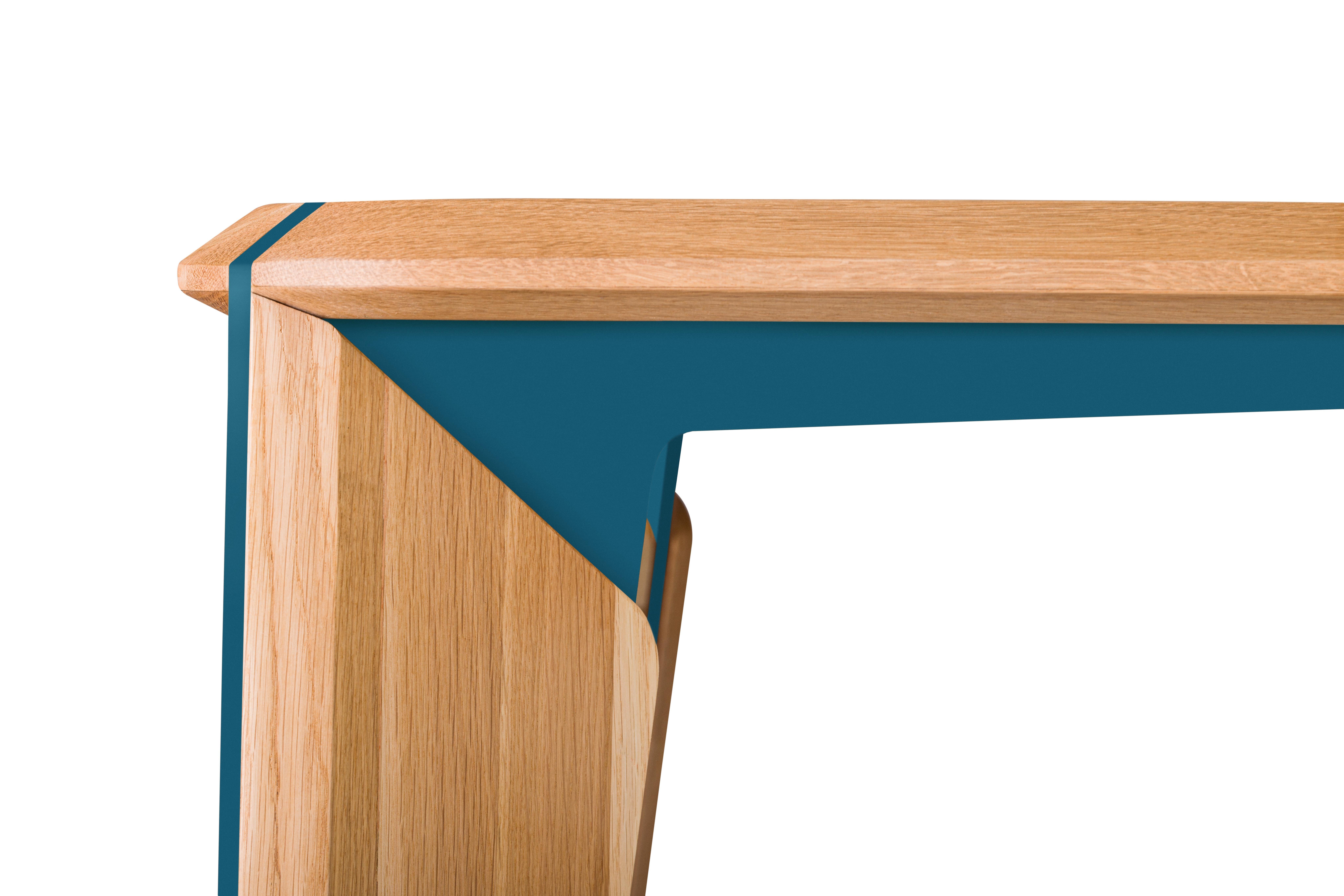 Oiled Lika Rectangular 6 Person Dining Table For Sale