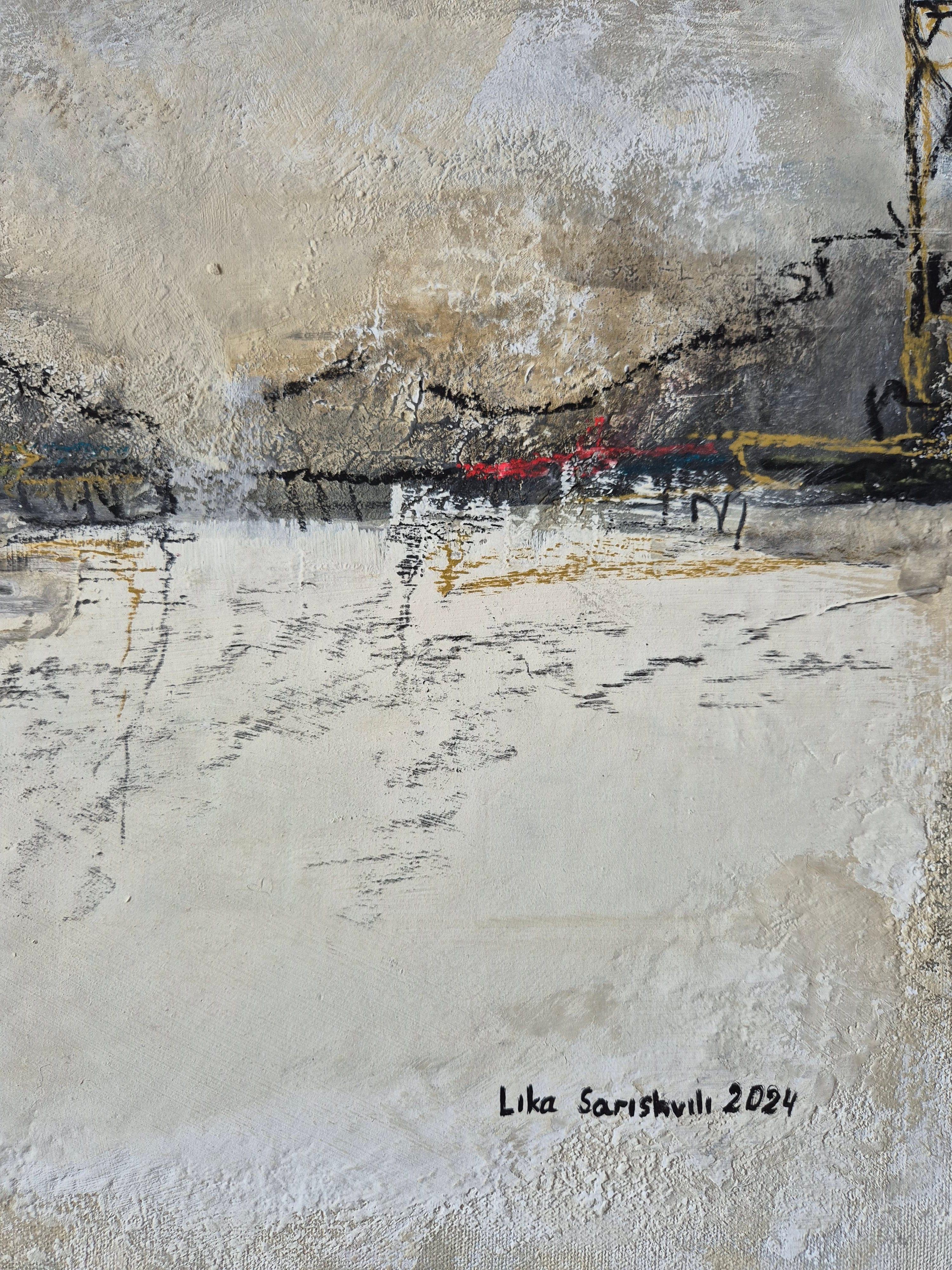 Arte georgiano contemporáneo de Lika Sarishvili - Paisaje 3 en venta 5