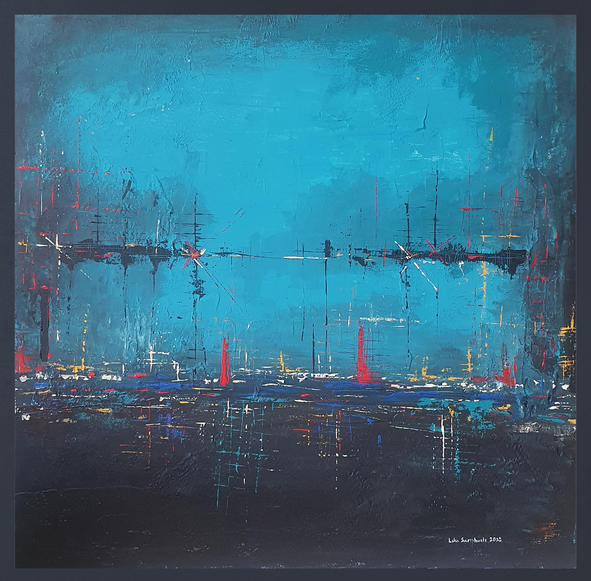 Georgian Contemporary Art by Lika Sarishvili - The Legend of The Blue Sea For Sale 5
