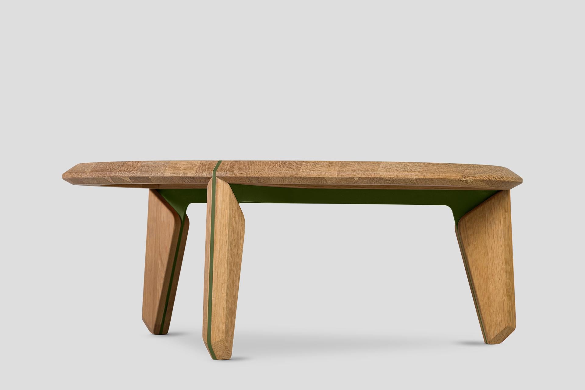 Modern and Stylish Design

Designed by Abra ID, Lika Solid Wood Oak Color Metal Detailed Rectangular Coffee Table draws attention with its modern and stylish design. The elegant combination of Turkish oak and anthracite metal details adds an