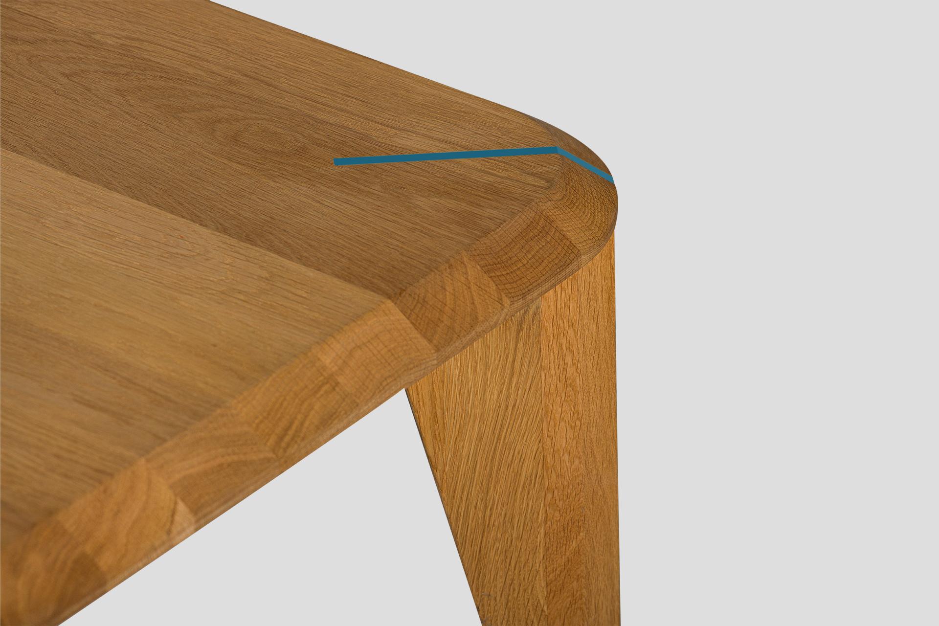 Lika Solid Wood Oak Color Metal Detailed Rectangular Coffee Table en Nuevo estado para la venta en Okmeydanı, TR
