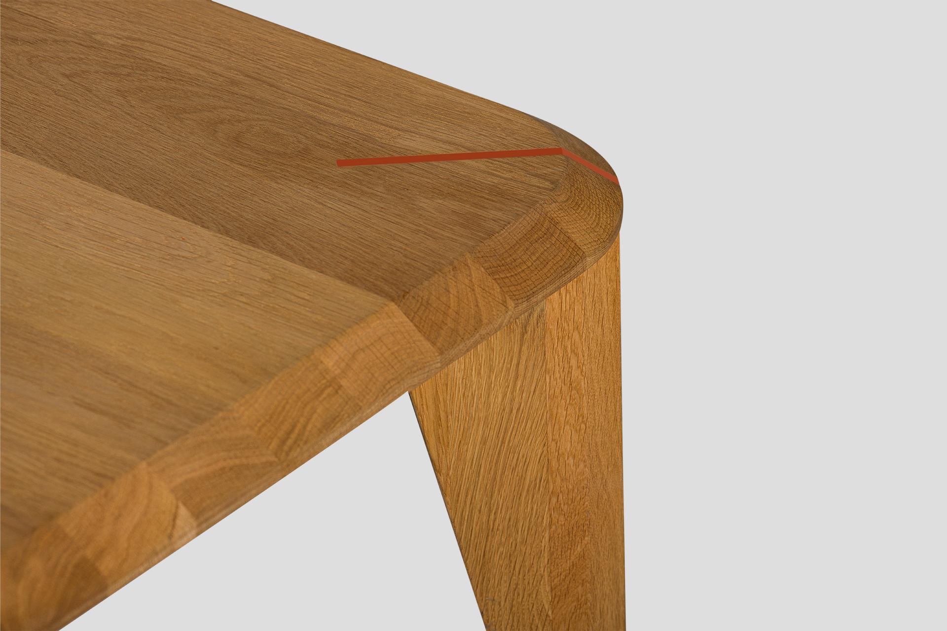 Lika Solid Wood Oak Color Metal Detailed Rectangular Coffee Table en Nuevo estado para la venta en Okmeydanı, TR
