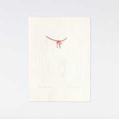 Lika Tov, Bottom Line, Original 1993 Etching, Signed and numbered by the artist