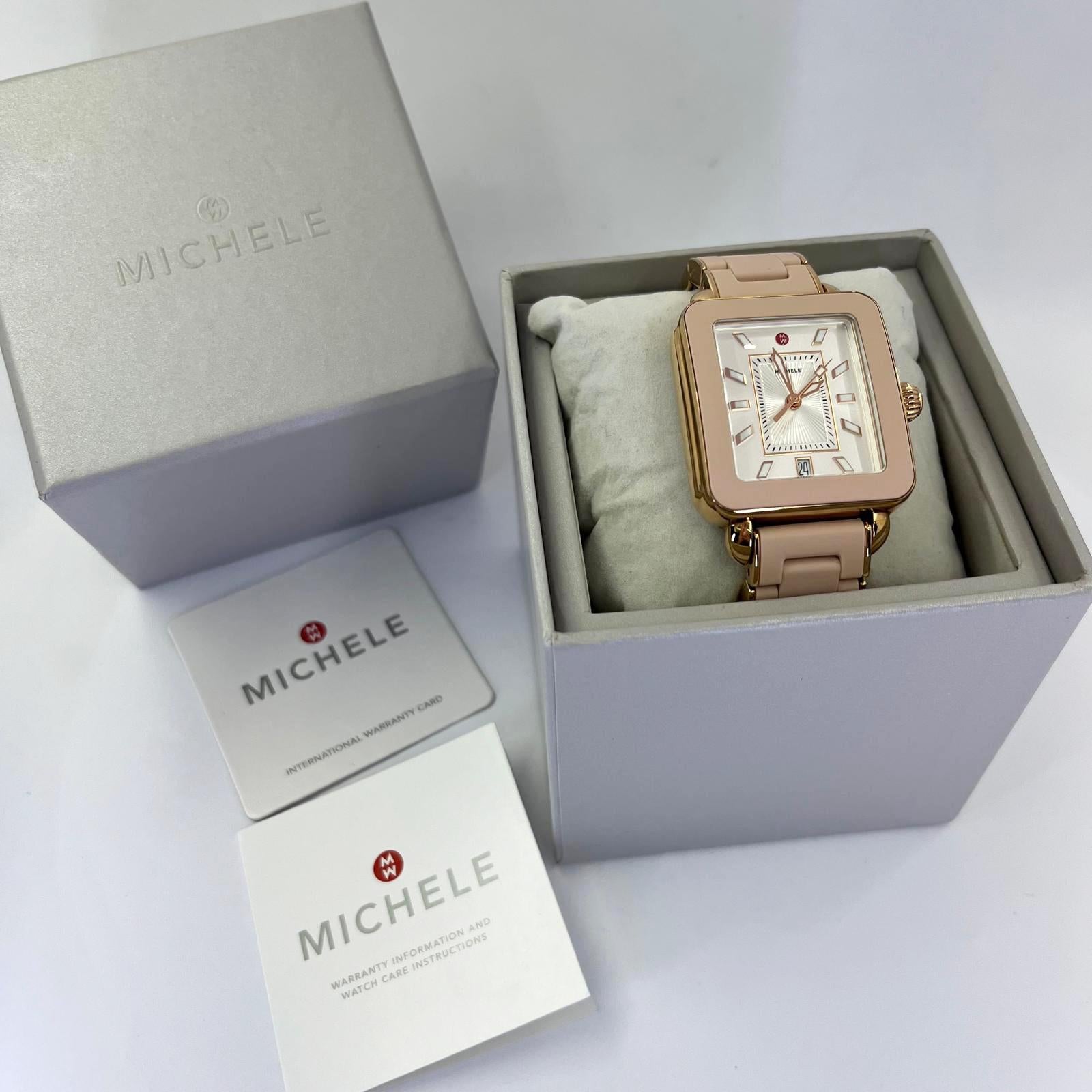 Come nuovo A. Michel Deco Sport Pink Quartz Watch In condizioni ottime in vendita a Coral Gables, FL