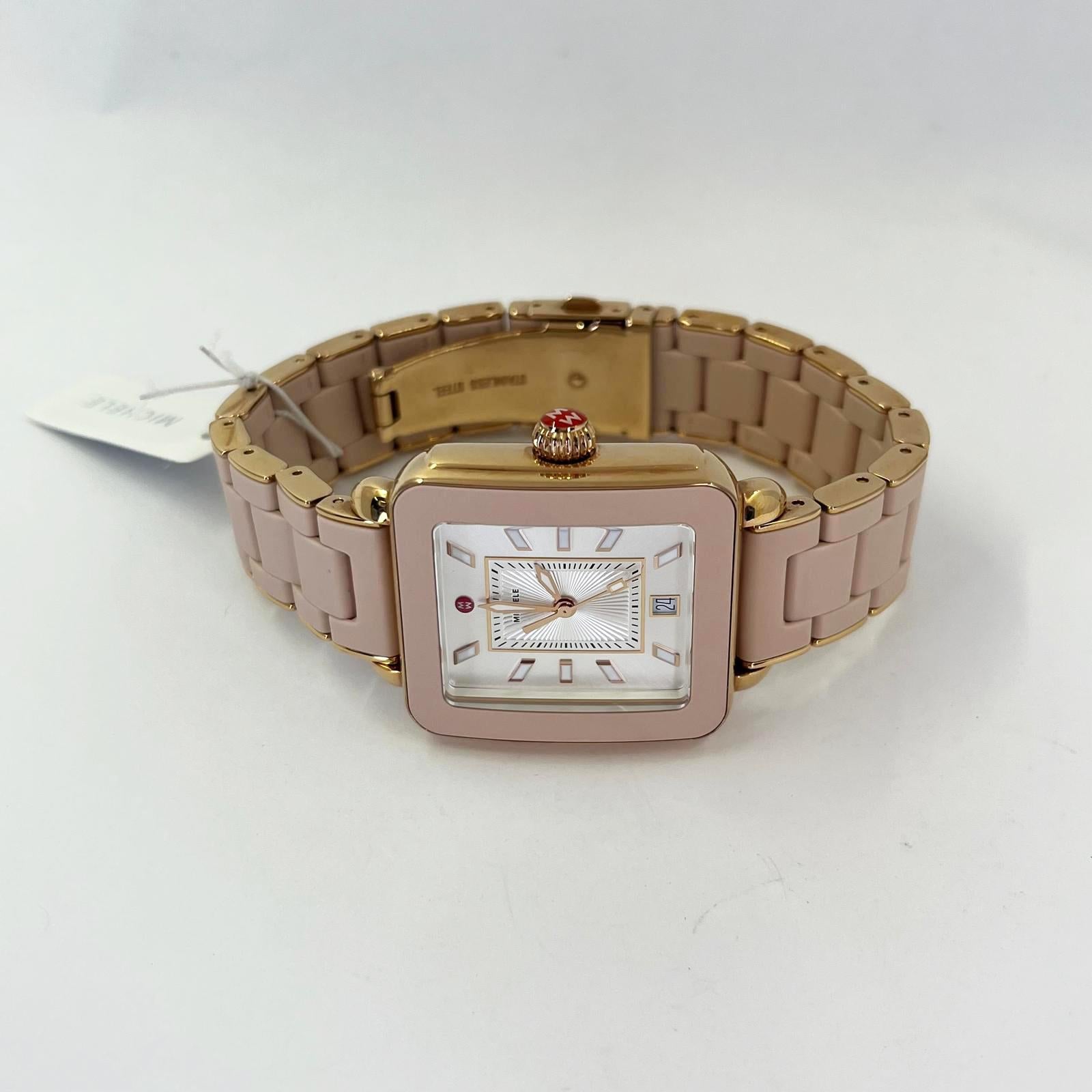 Come nuovo A. Michel Deco Sport Pink Quartz Watch in vendita 2