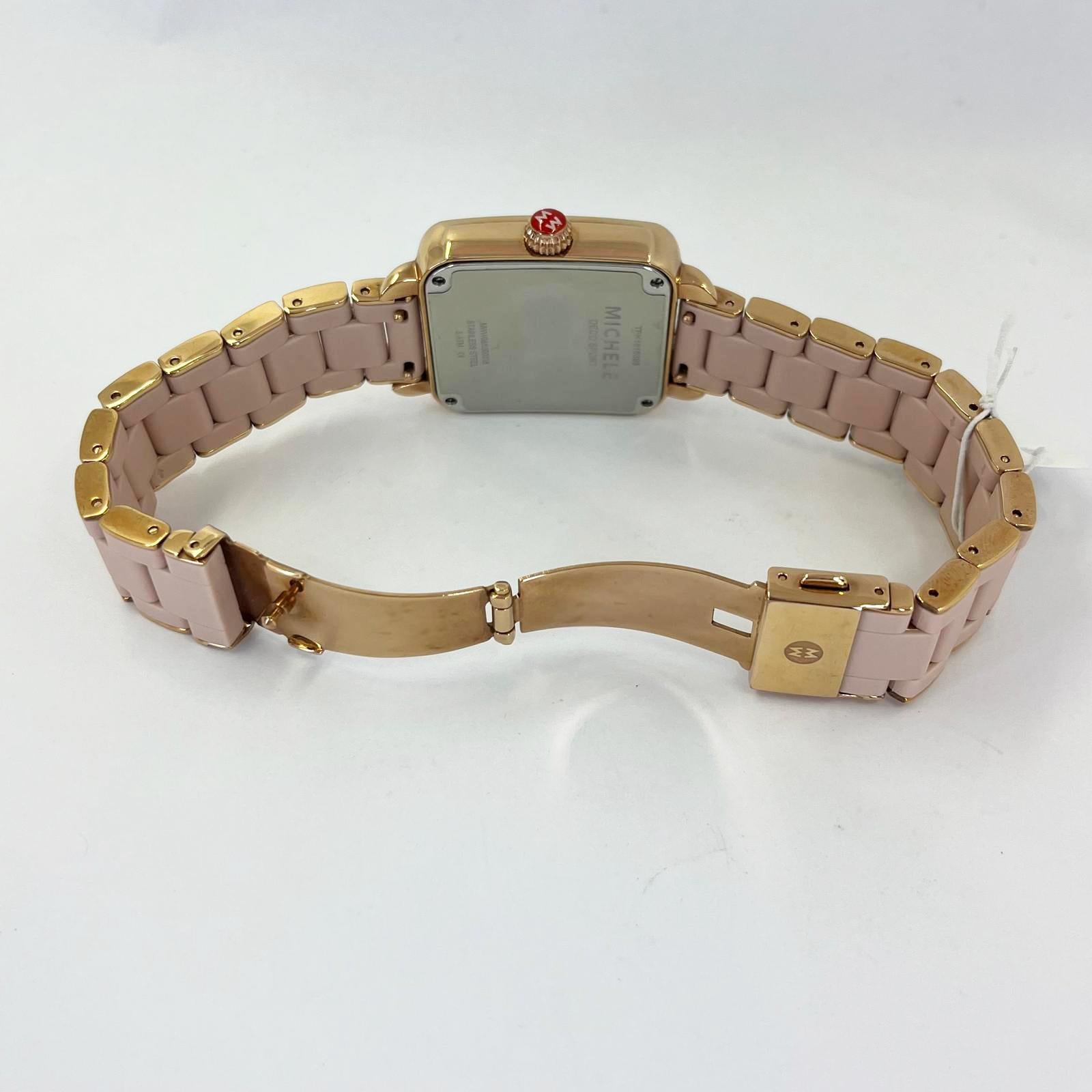 Come nuovo A. Michel Deco Sport Pink Quartz Watch in vendita 4
