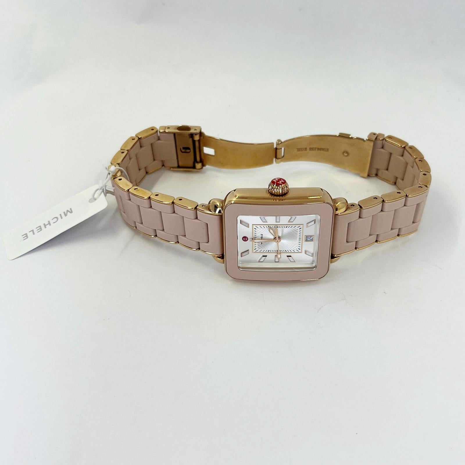 Come nuovo A. Michel Deco Sport Pink Quartz Watch in vendita 5