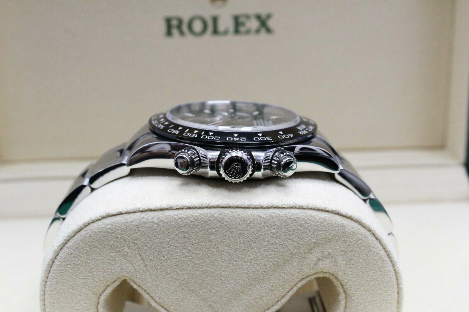 Like New Rolex Daytona 116500LN Black Ceramic Stainless Steel Box & Paper, 2018 In Excellent Condition In San Diego, CA