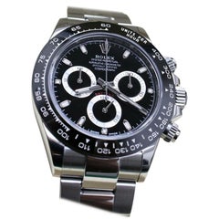 Like New Rolex Daytona 116500LN Black Ceramic Stainless Steel Box & Paper, 2018