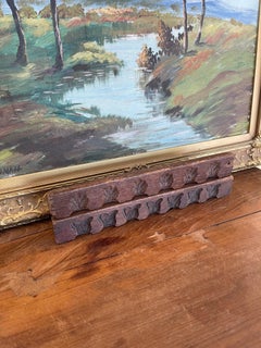 Likely Antique Dutch Carved Wood Molding Samples with Botanical Motifs, Set of 2