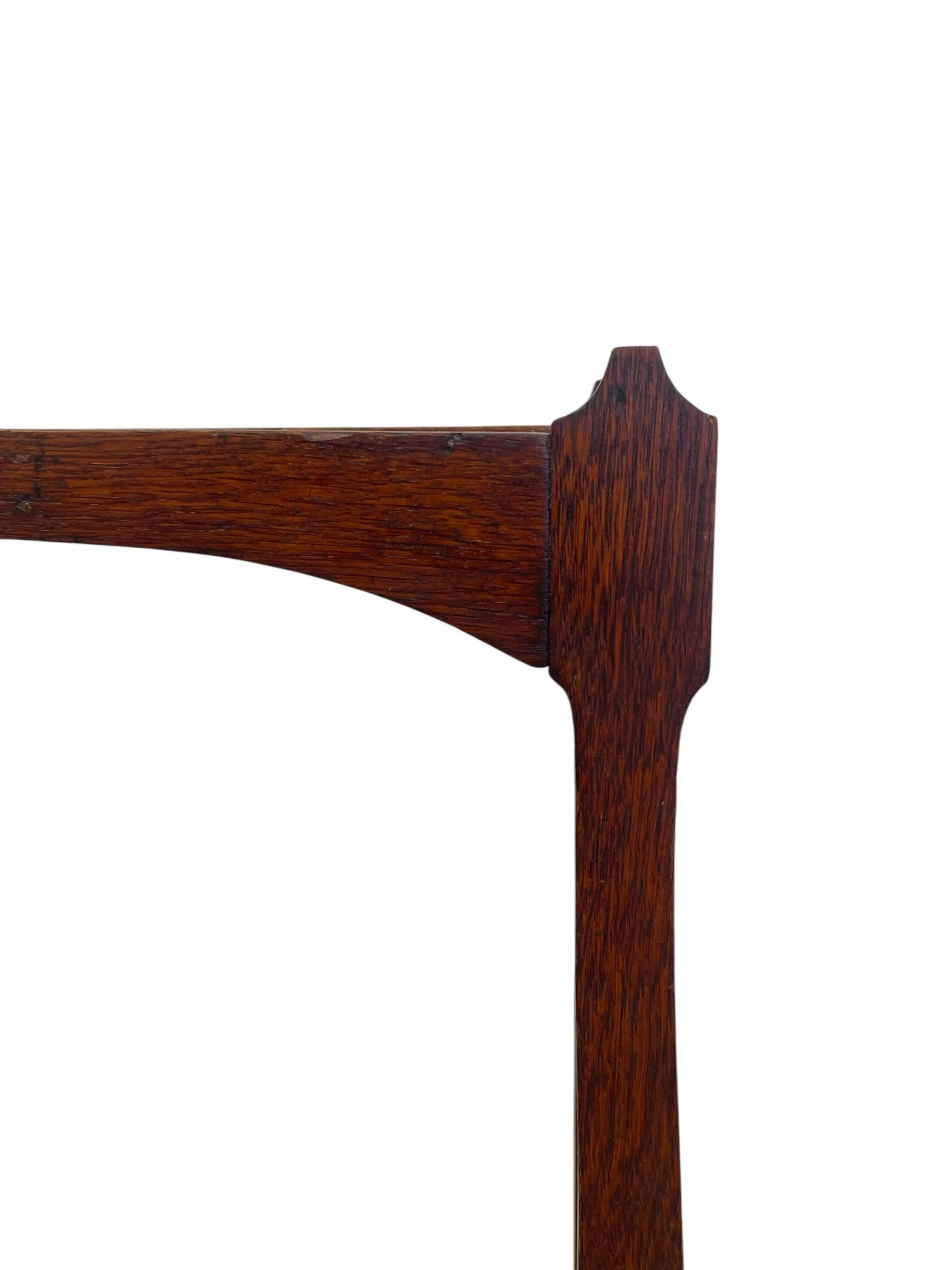 Likely Antique Mission Oak Umbrella Stand with Original Metal Drip Tray. For Sale 4