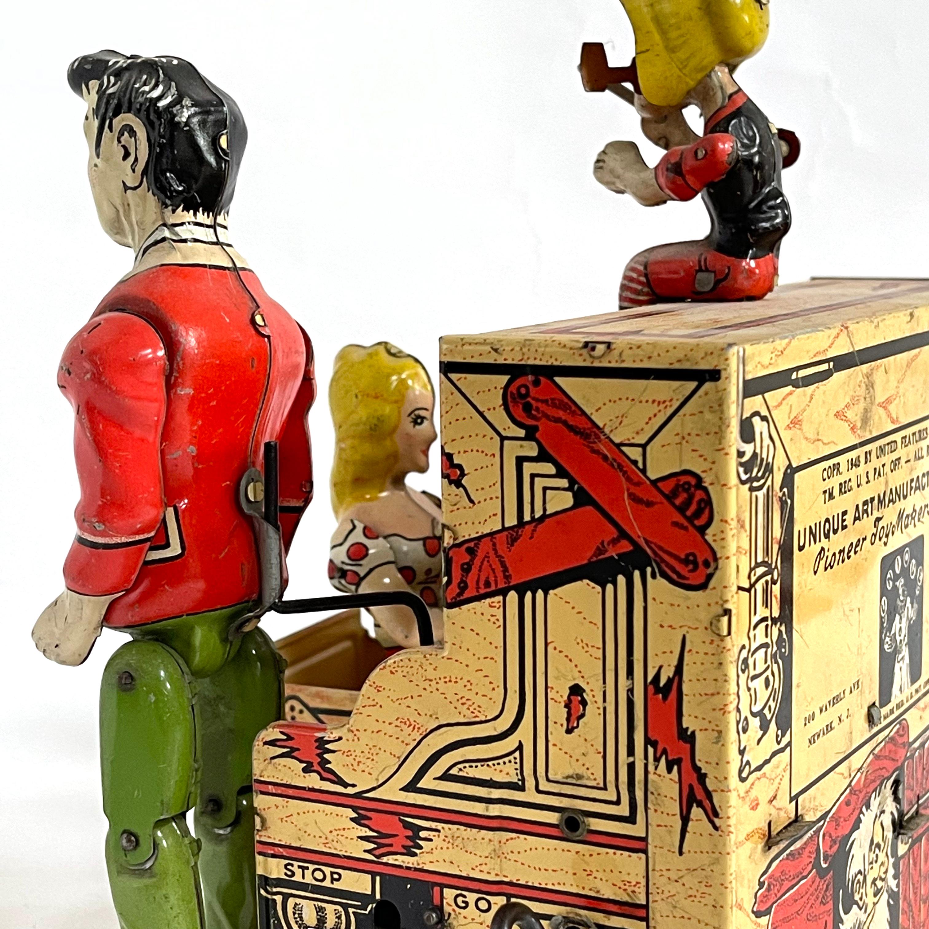 Acier Lil Abner Dogpatch Band Tin Litho Windup Unique Art Co. en vente