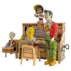 Lil Abner Dogpatch Band Tin Litho Windup Unique Art Co.