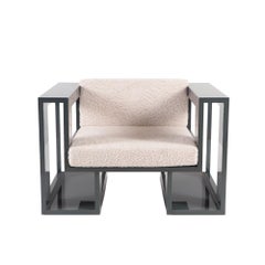"Lil Bruda" Slate Grey Lacquered Club Chair Designed by Maximilian Eicke for Max