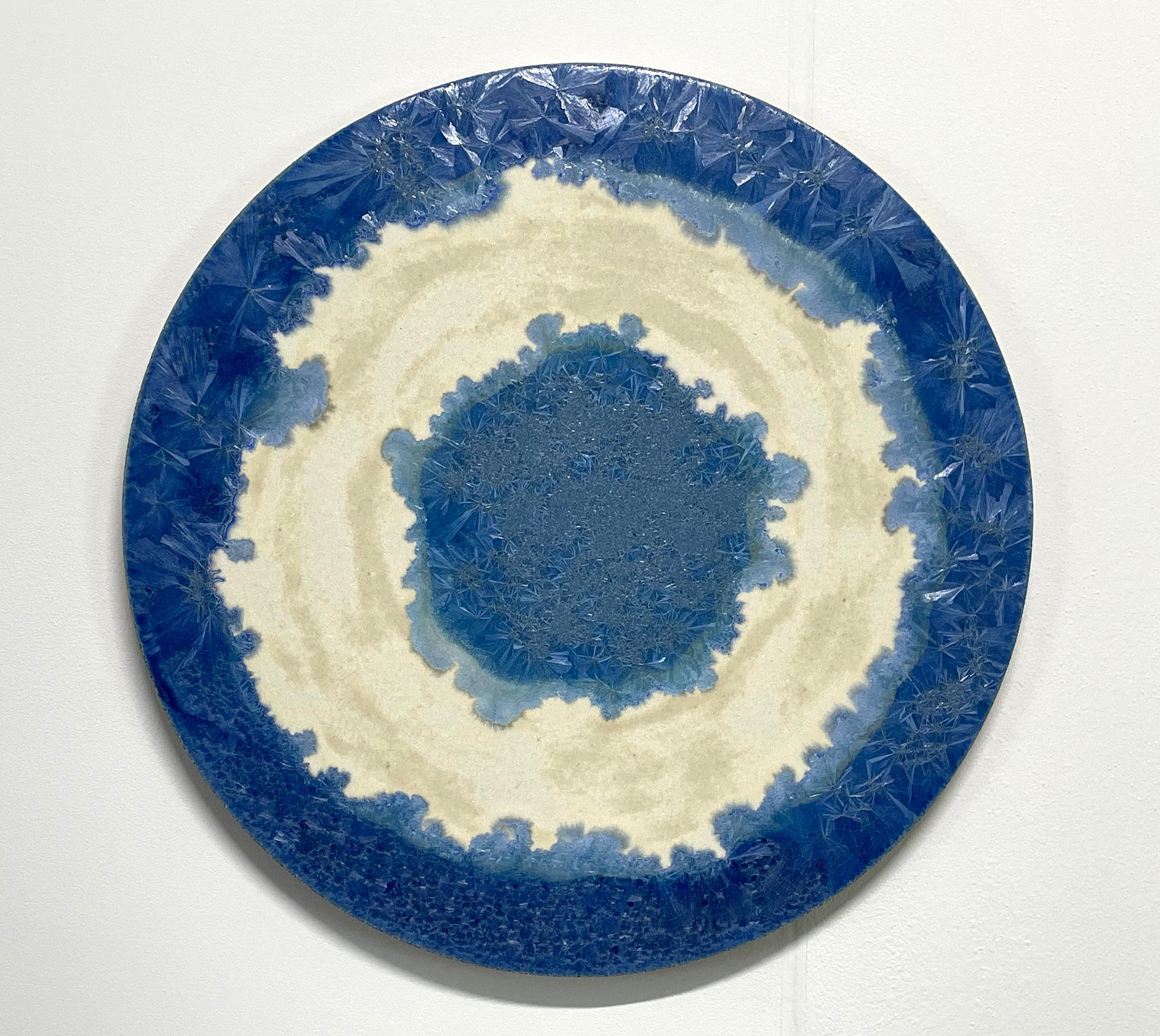 Lil Star
Ceramic crystal glaze painting by William Edwards
Hand rolled earthenware circular slab with crystal glaze. 

William received his BFA in sculpture from the historic San Francisco Art Institute and his MFA from UC Davis. William produces