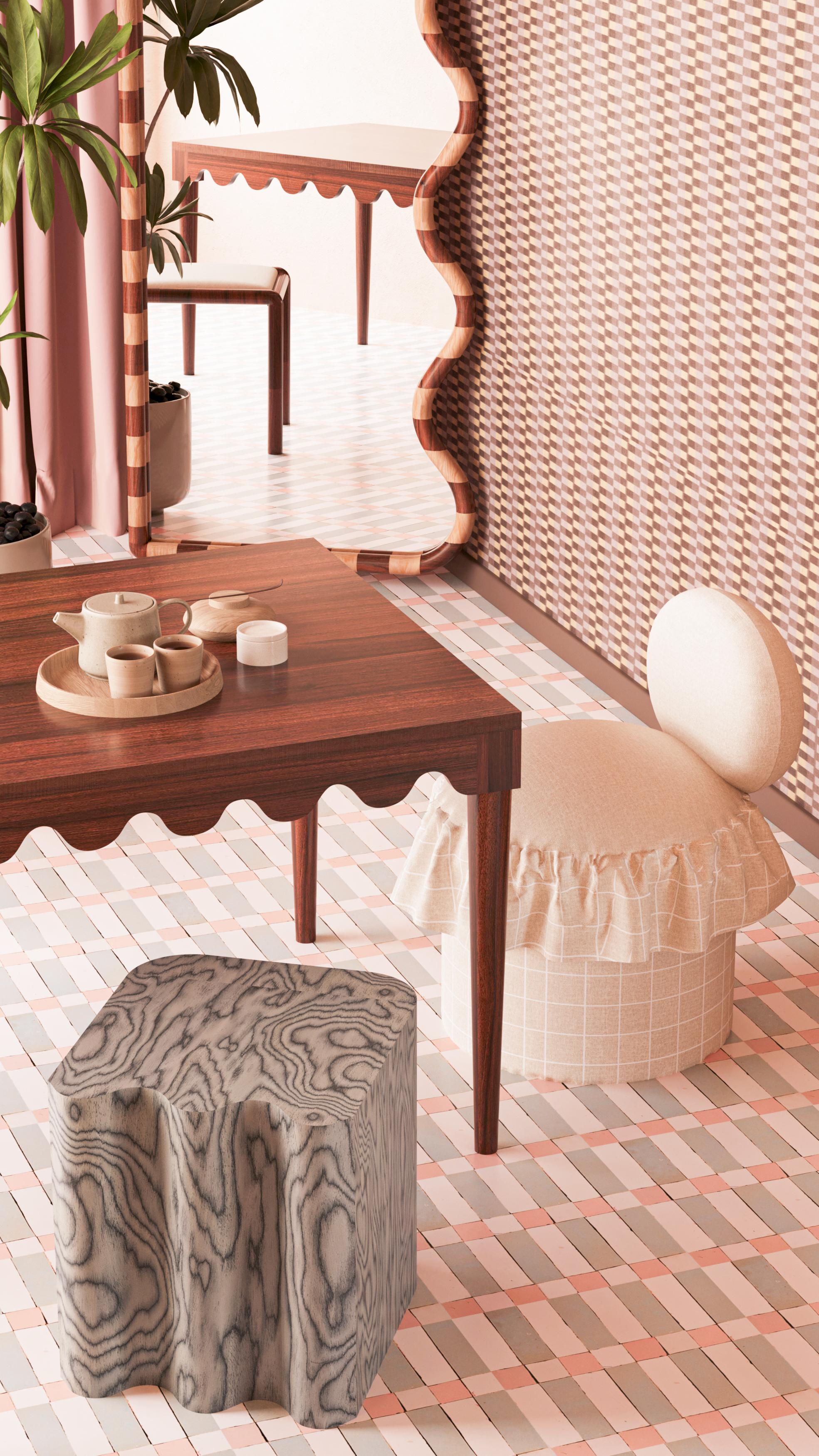 Wood 'Lil'' Stool or Side Table by Tugba Ata For Sale
