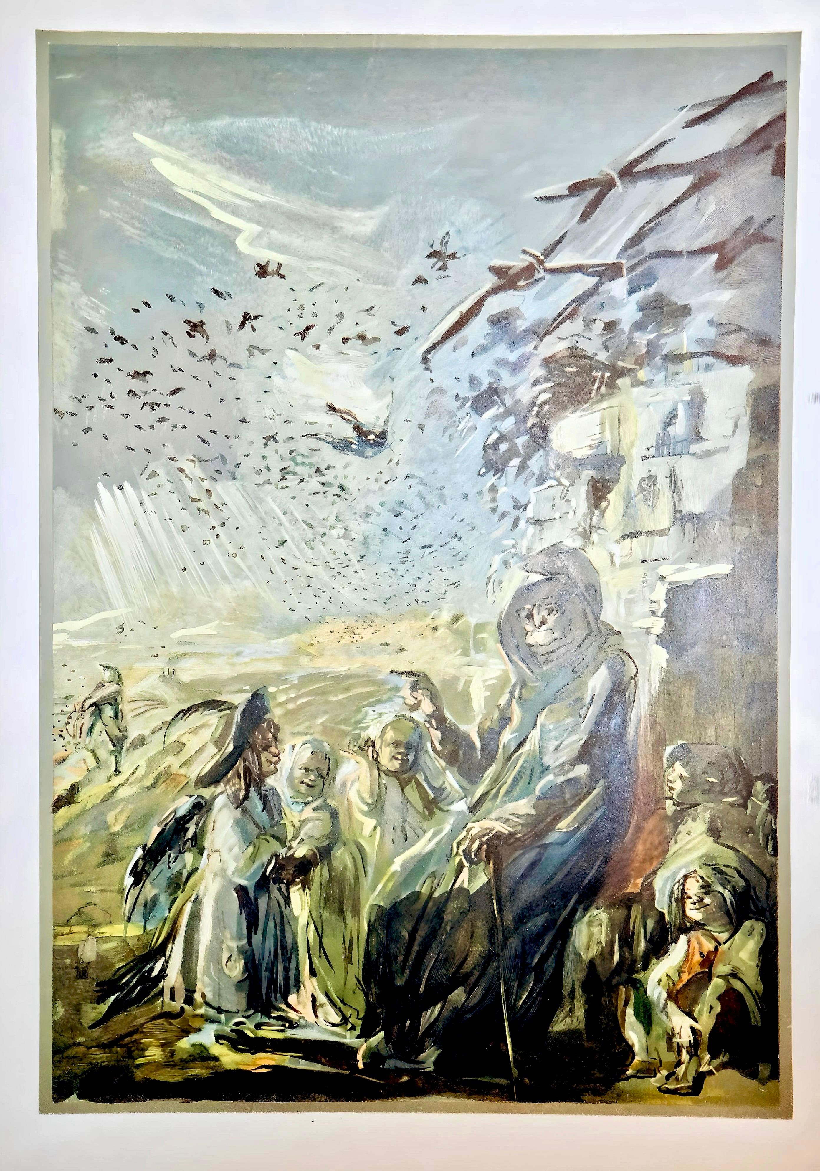 L'Hirondelle et les petits oiseaux, Vingt fables de La fontaine, Lila de Nobili For Sale 6